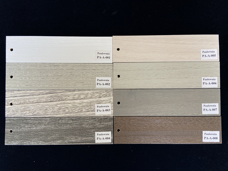 Paulownia wood slats-Brushed colors